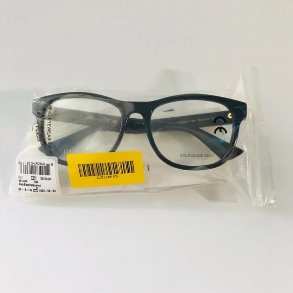 New Gucci Demo Square Men's Eyeglasses GG1344O 005 56